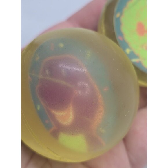 Vintage 2000 Lyons Partnership Barney And Baby Bop Rubber Ball Lot Of 2 - Picture 11 of 11